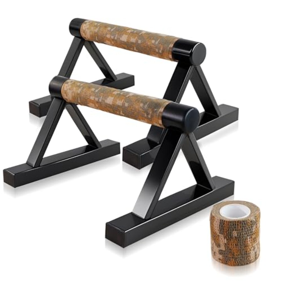 Push Up Stand Bar - 1 Pair Wood Push Up Bars