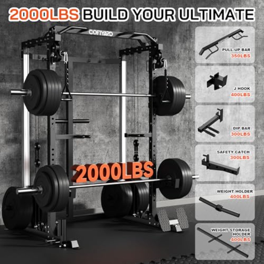 Power Cage Power Rack with Dua - Home Gym Rack With Cables recensie en prijs