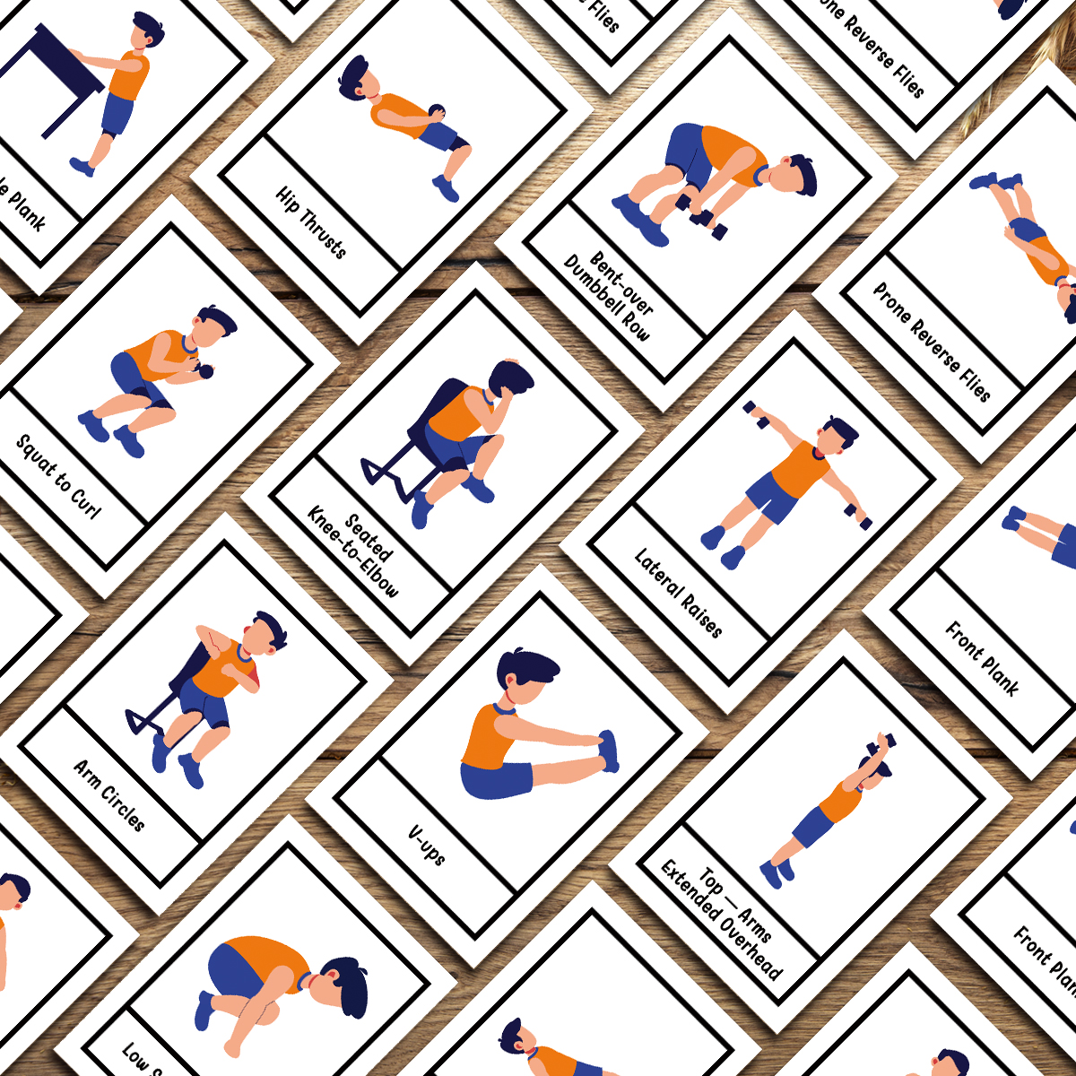 50pcs Exercise Fitness Flashca - Workout Plan Home Gym recensie en prijs