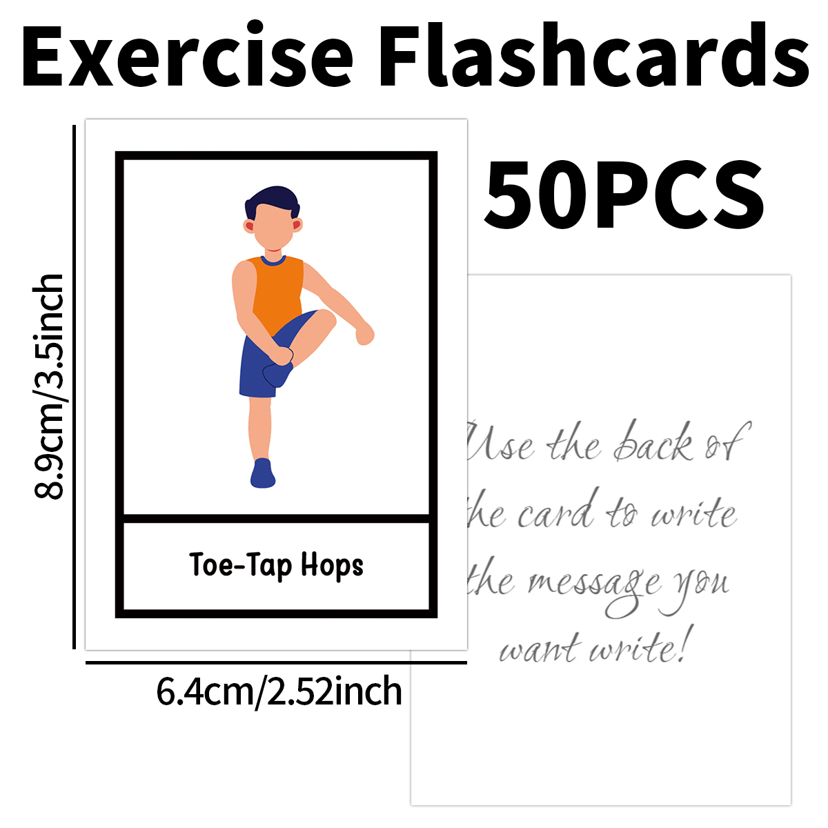 50pcs Exercise Fitness Flashca - Workout Plan Home Gym recensie en prijs