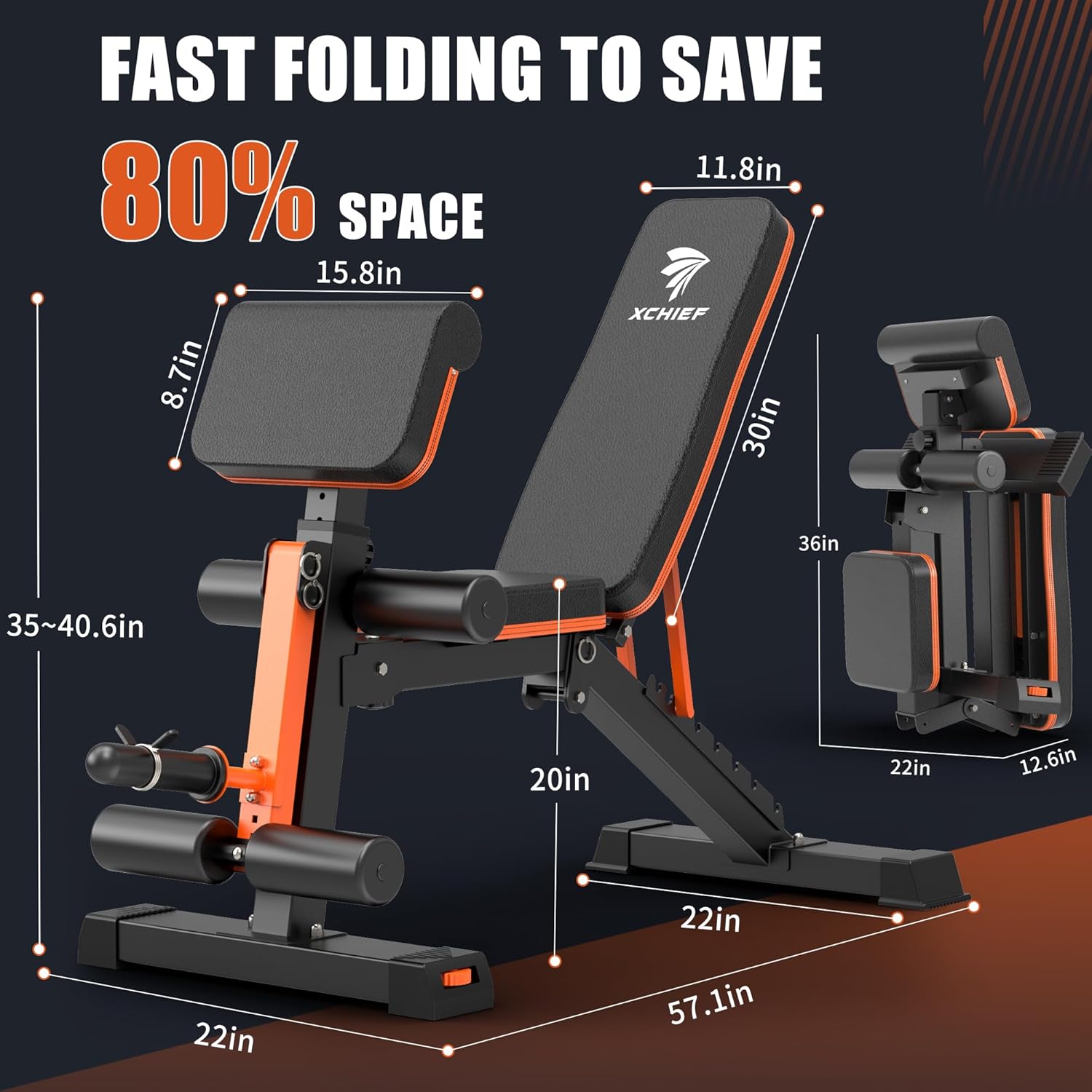 Adjustable Weight Bench - 1000 - Home Gym Leg recensie en prijs