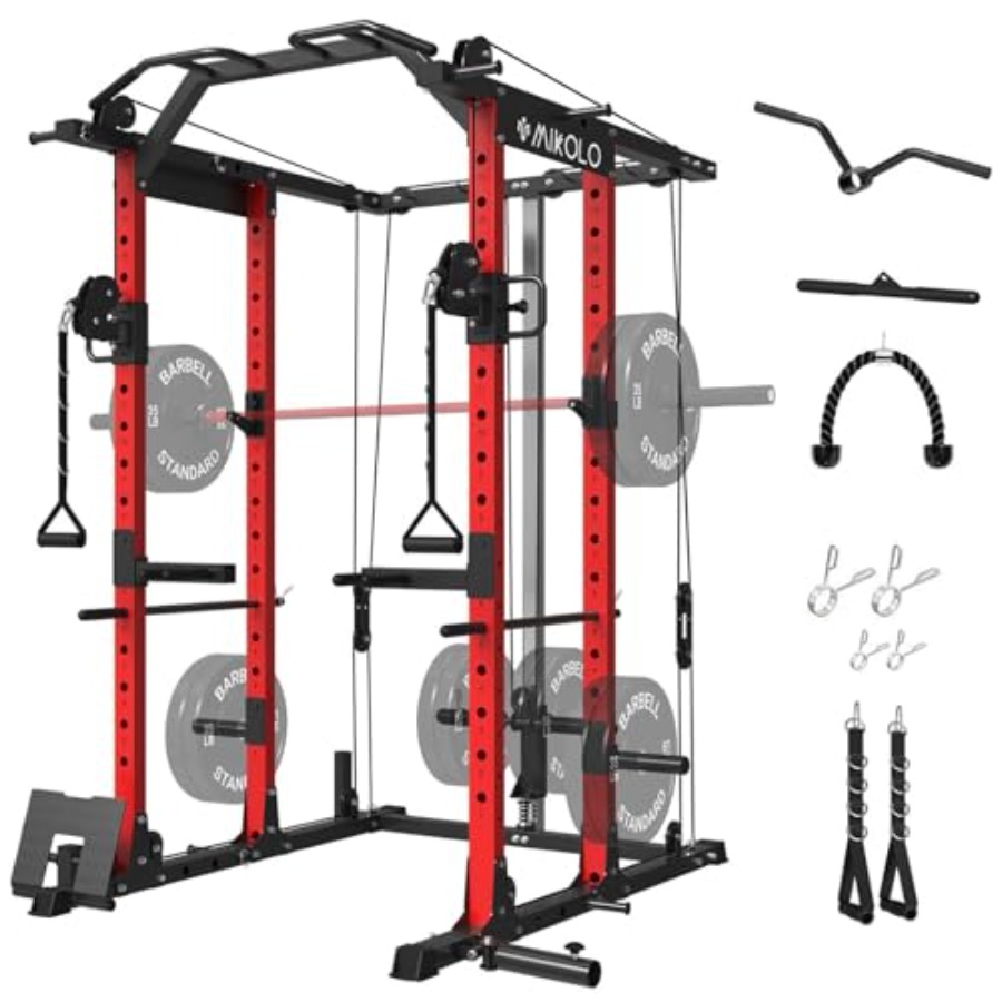 Home gym power cage with steel - Lat Pulldown Cable recensie en prijs