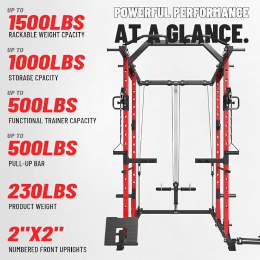 Home gym power cage with steel - Lat Pulldown Cable recensie en prijs