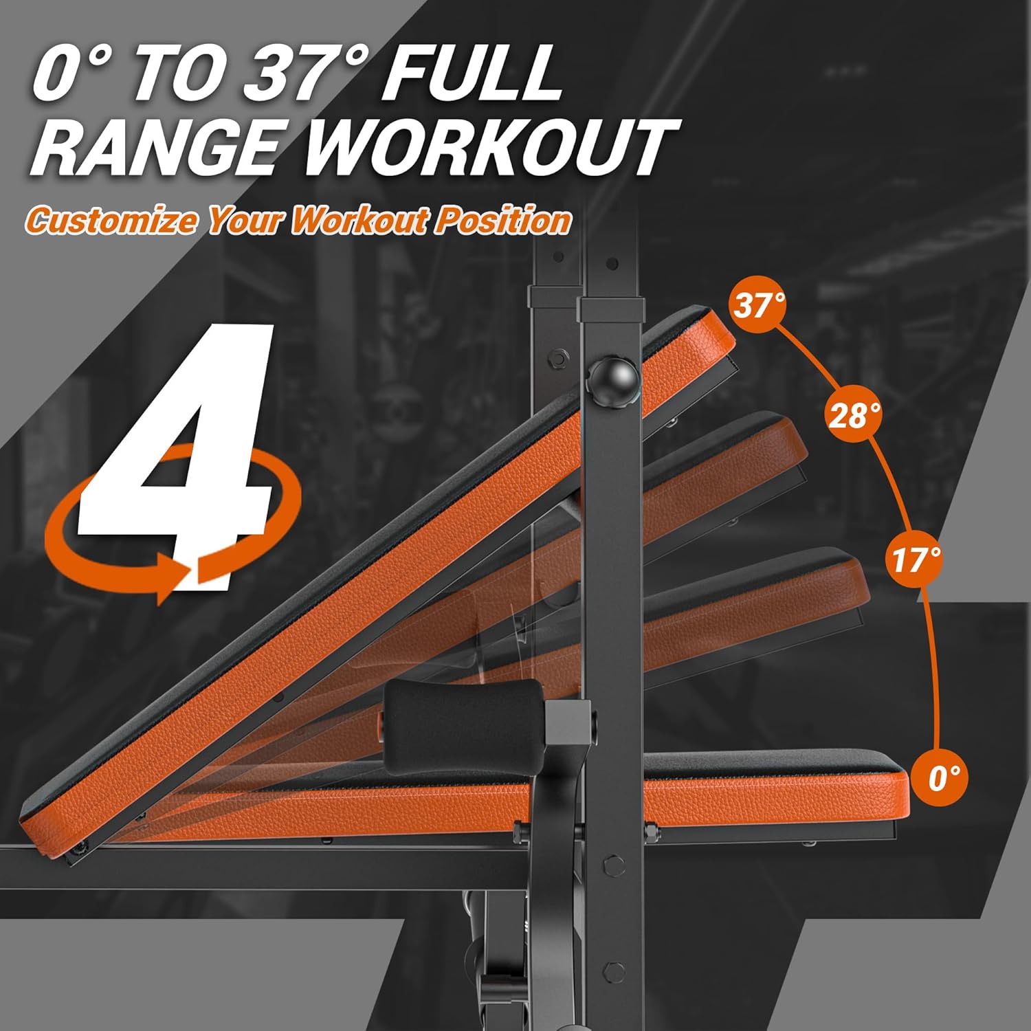 6-in-1 Weight Bench 770LBS wit - Home Gym Leg recensie en prijs