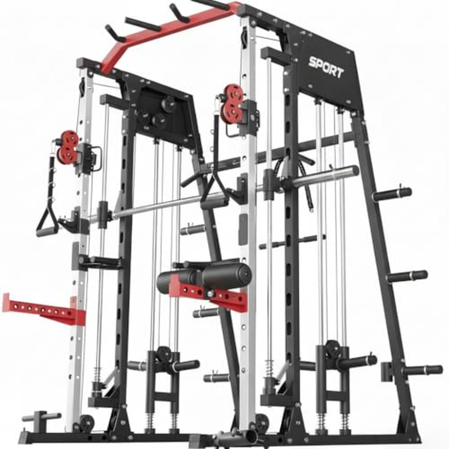 Smith Machine Home Gym All in  - Home Gym Rack With Cables recensie en prijs