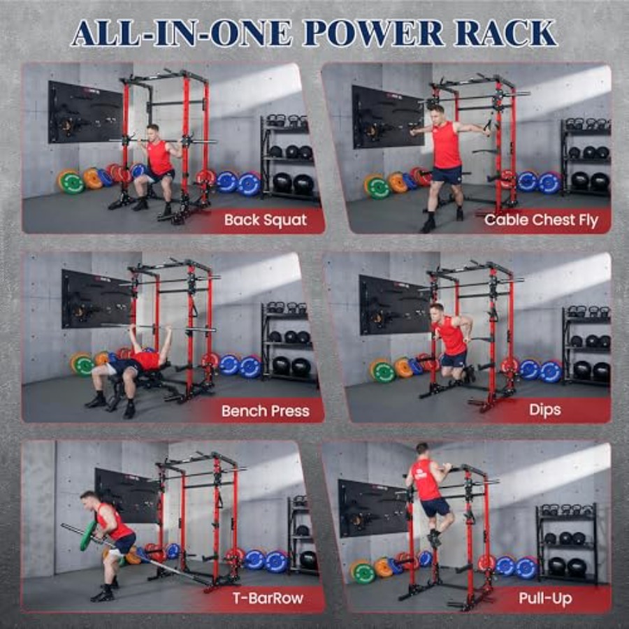 Smith Machine 5 in 1 Heavy-Dut - Home Gym Rack With Cables recensie en prijs