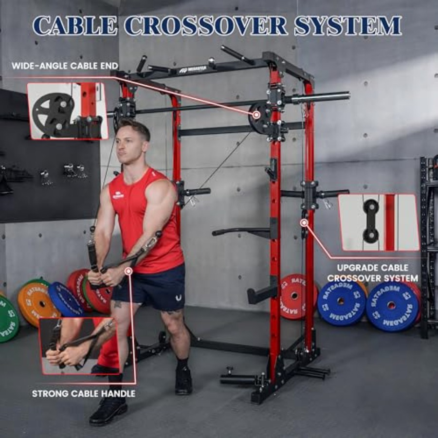 Smith Machine 5 in 1 Heavy-Dut - Home Gym Rack With Cables recensie en prijs