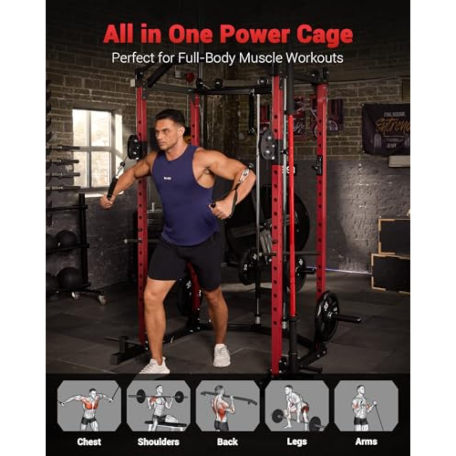 Power Cage Multi-Functional Po - Home Gym Rack With Cables recensie en prijs
