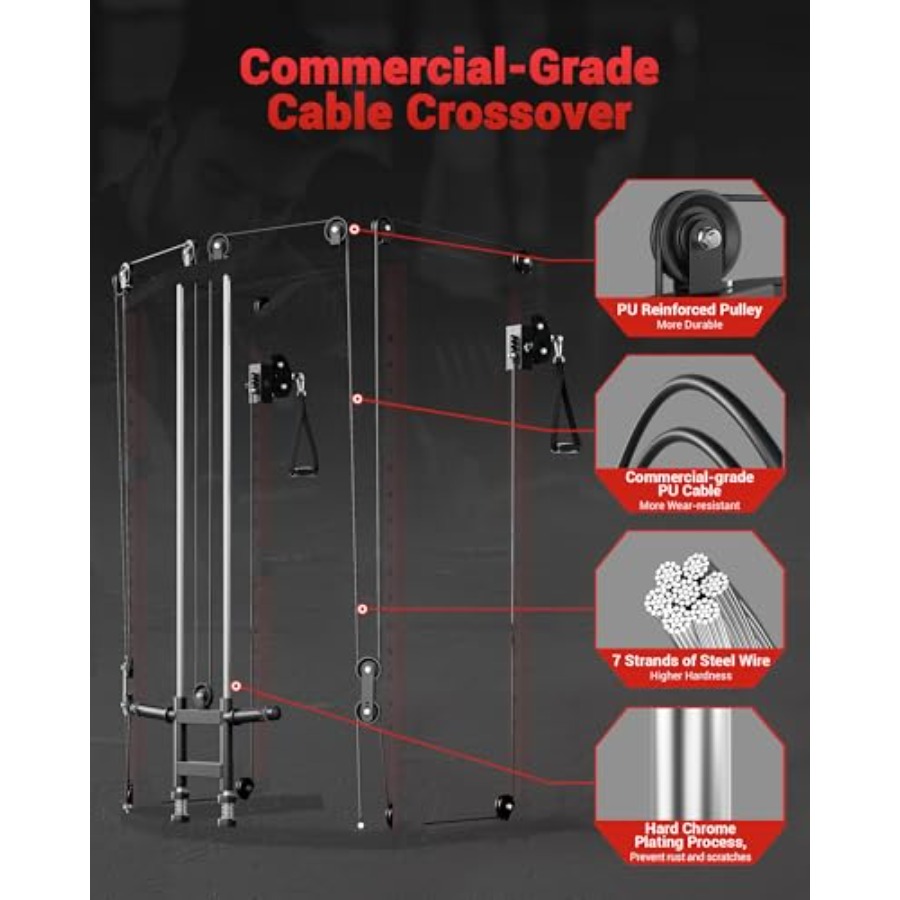 Power Cage Multi-Functional Po - Home Gym Rack With Cables recensie en prijs