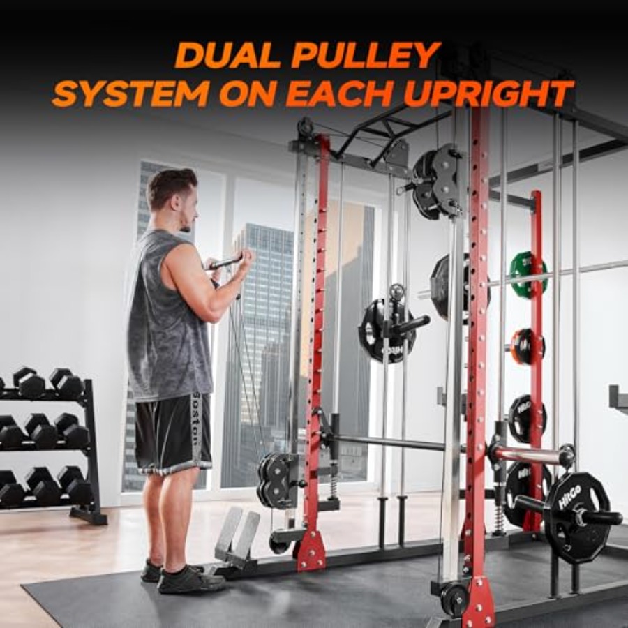 All-in-One Power Rack with Smi - Home Gym Rack With Cables recensie en prijs