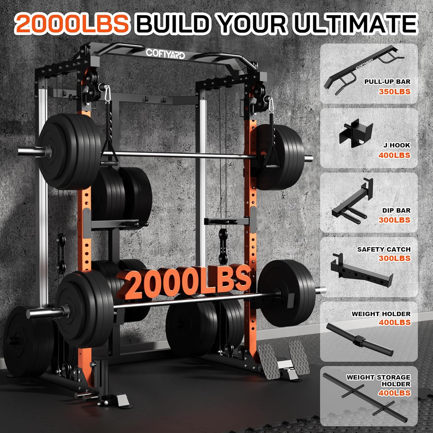 Power Cage, Power Rack with Du - Home Gym Rack With Cables recensie en prijs