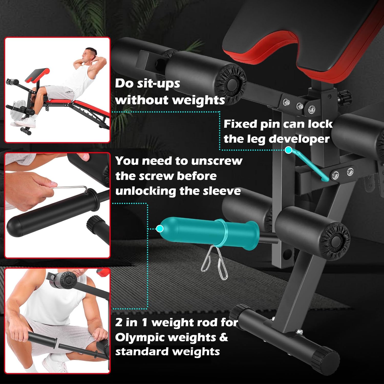 Home Gym Workout Bench - Metal - Home Gym Leg recensie en prijs