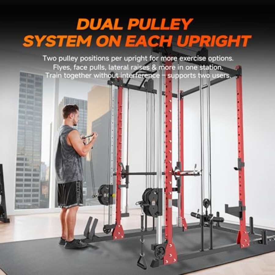 All-in-One Power Rack with Smi - Home Gym Rack With Cables recensie en prijs