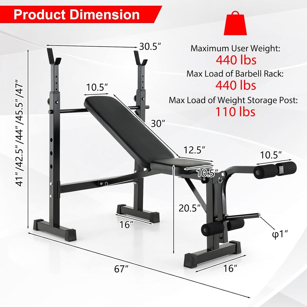 Versatile Home Gym Bench with  - Home Gym Leg recensie en prijs