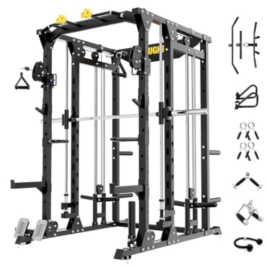 F4 Smith Machine Power Cage wi - Home Gym Rack With Cables recensie en prijs