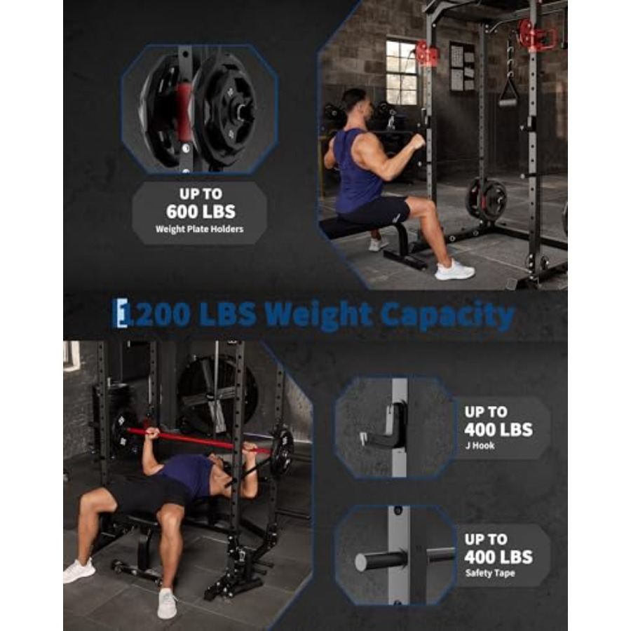 Heavy-Duty Home Gym Power Cage - Home Gym Rack With Cables recensie en prijs