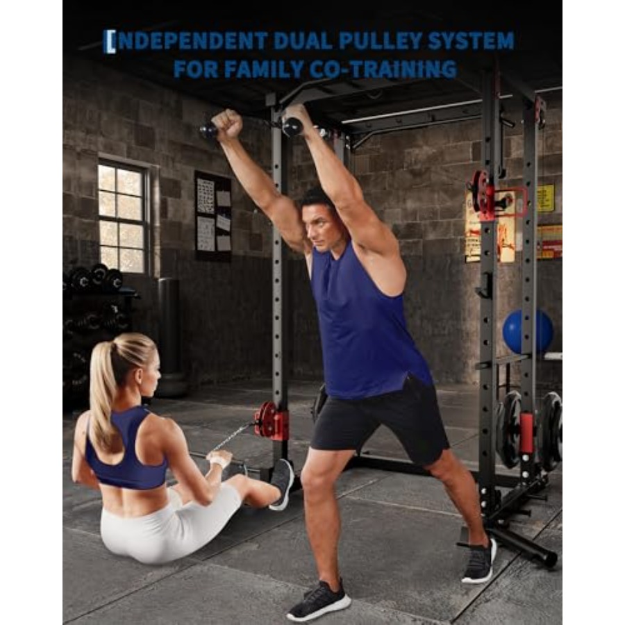 Heavy-Duty Home Gym Power Cage - Home Gym Rack With Cables recensie en prijs
