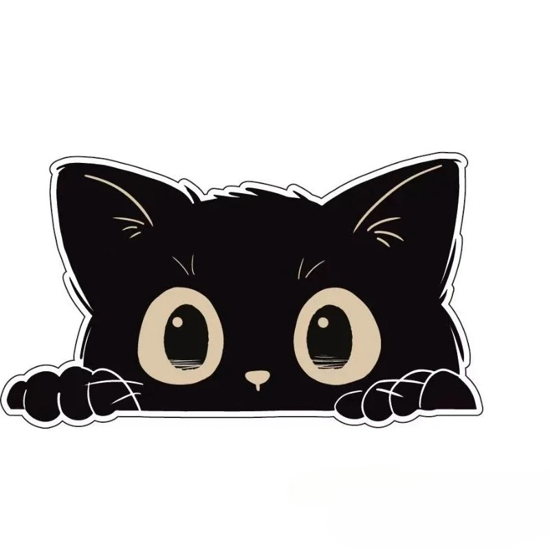 1pc Peeking Cat Sticker Car Bu - Weight Plate Bumper recensie en prijs