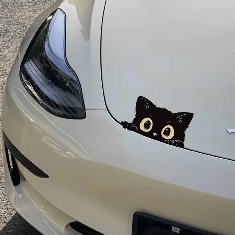 1pc Peeking Cat Sticker Car Bu - Weight Plate Bumper recensie en prijs