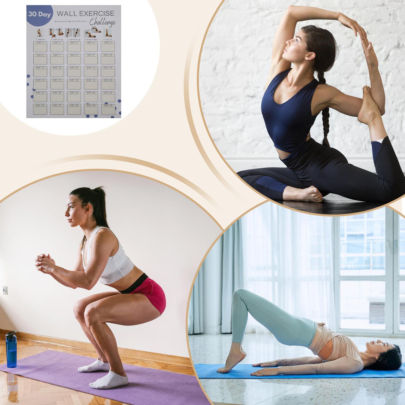 Wall Fitness Planner 30 Days H - Workout Plan Home Gym recensie en prijs