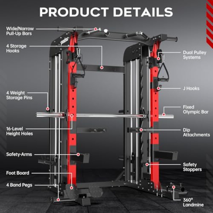 Home Gym Power Cage 2000LB Squ - Home Gym Rack With Cables recensie en prijs
